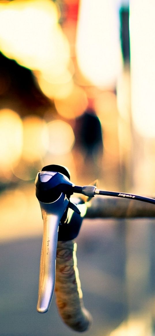 bike, wheel, glare, blurring