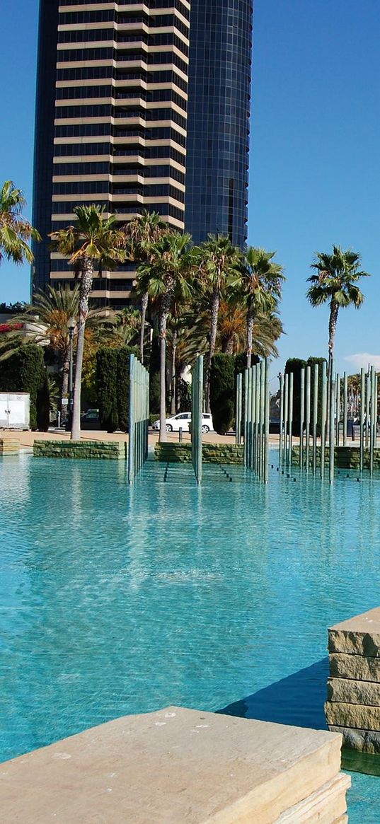 childrens park, fountain, san diego, california, usa