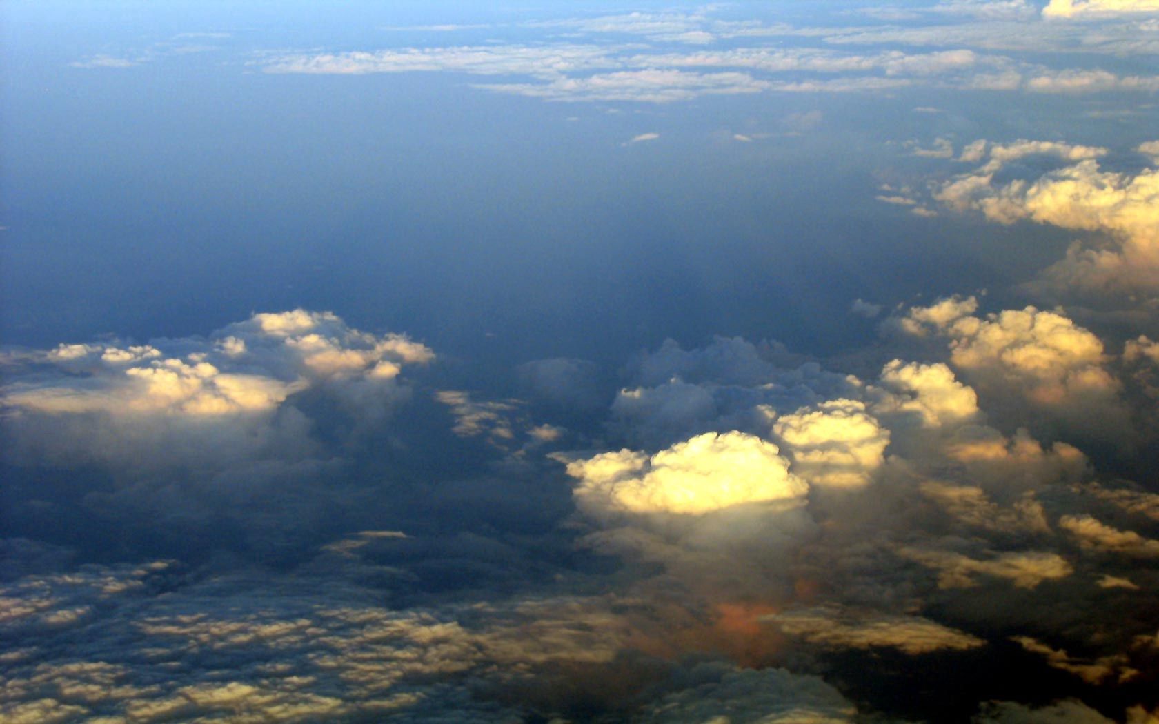 sky, height, clouds, flight