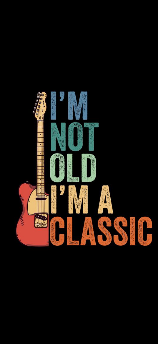 guitar, classical, old, phrase, words