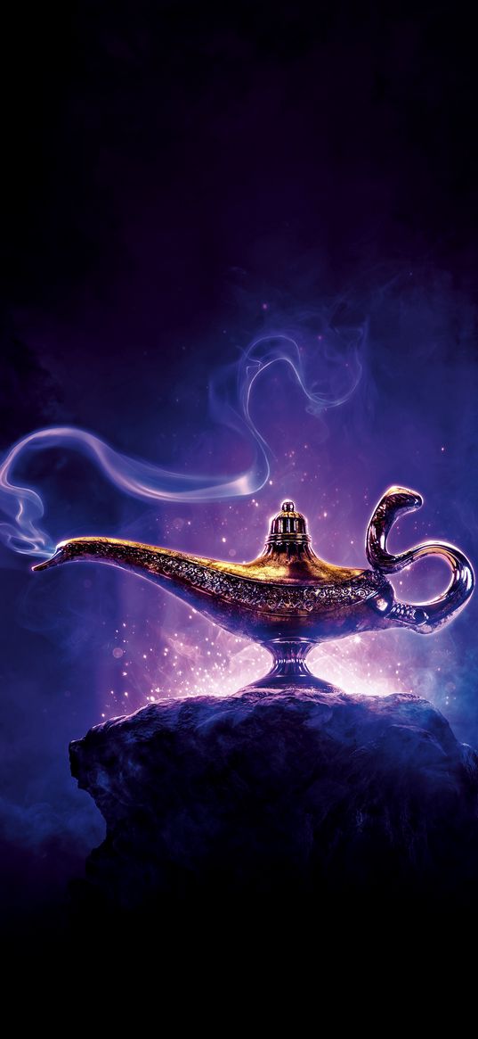 lamp, smoke, magic, alladin