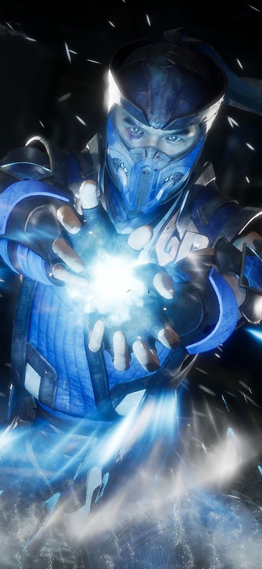 sub-zero, mortal kombat 11, ice, power, mask, snow, style