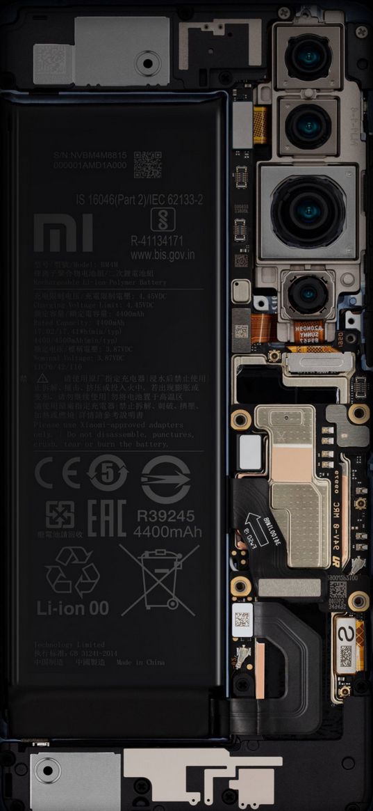 xiaomi, battery, cameras, board, technique