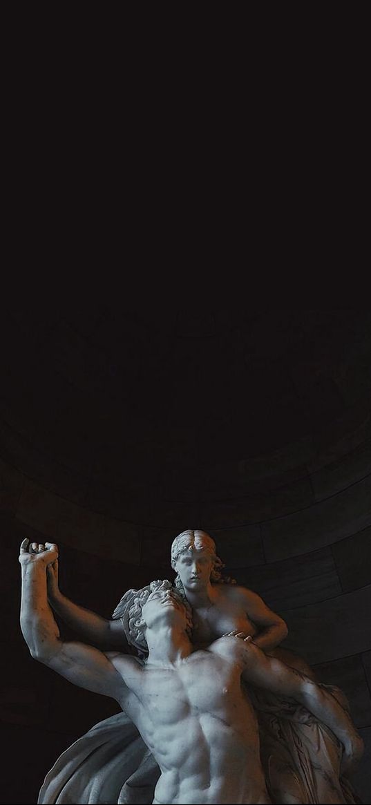 statue, warriors, art, dark, minimalism