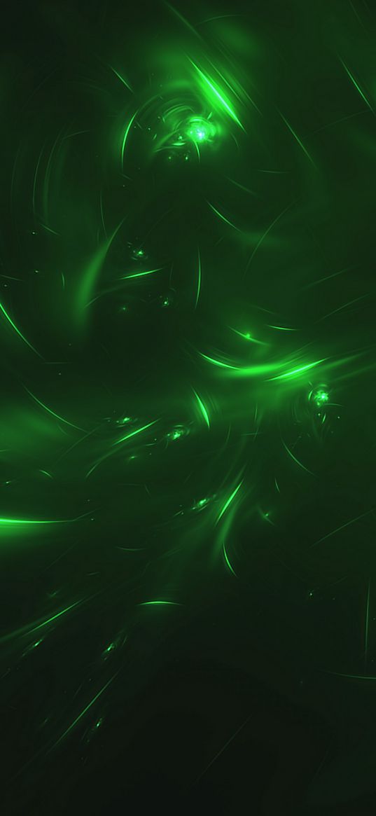 lines, whirlwind, background, green, glow