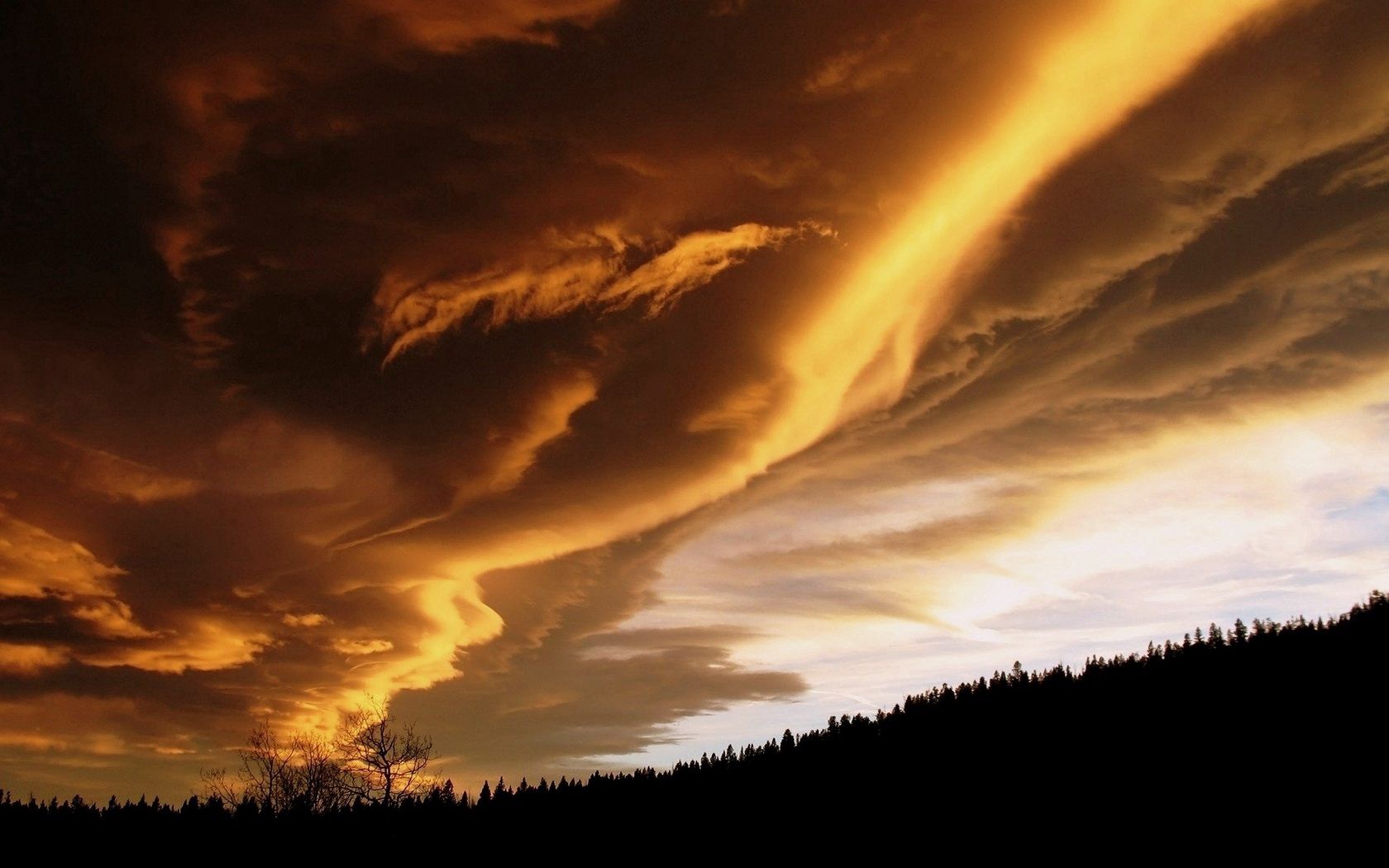 clouds, heavy, sky, gloomy, dense