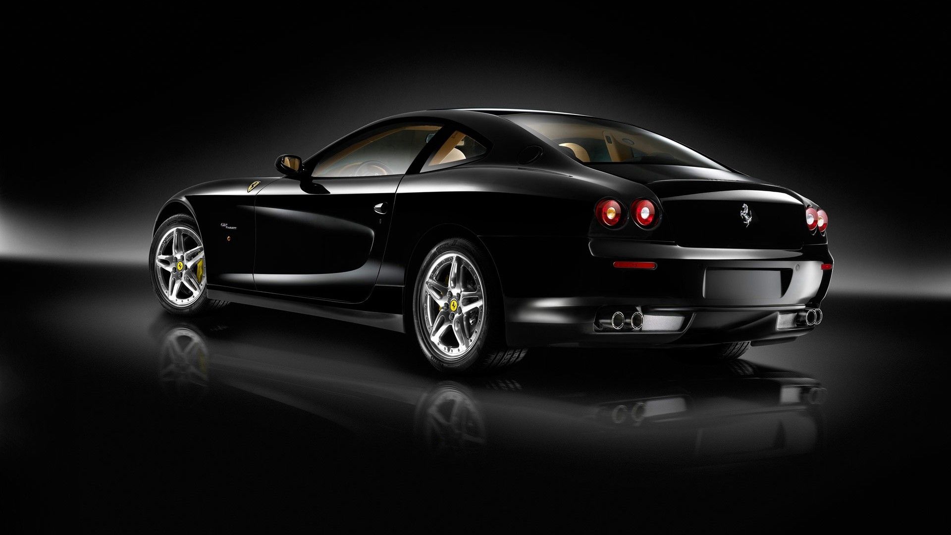 ferrari, black, side view, style, shine