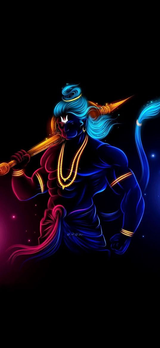 neon, god, india, shiva, black background