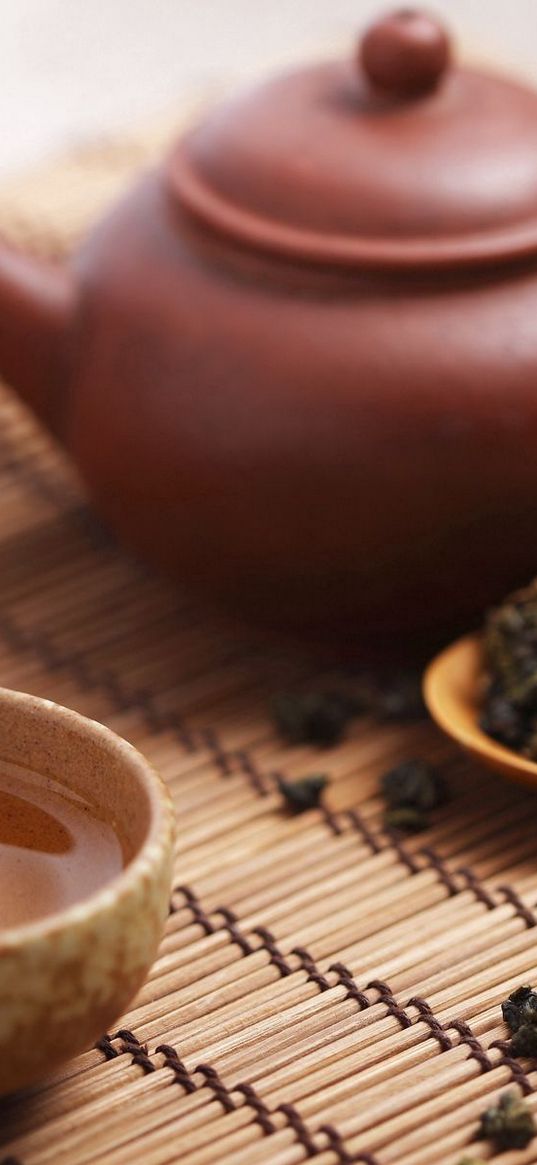 tea, teapot, leaves, transparent