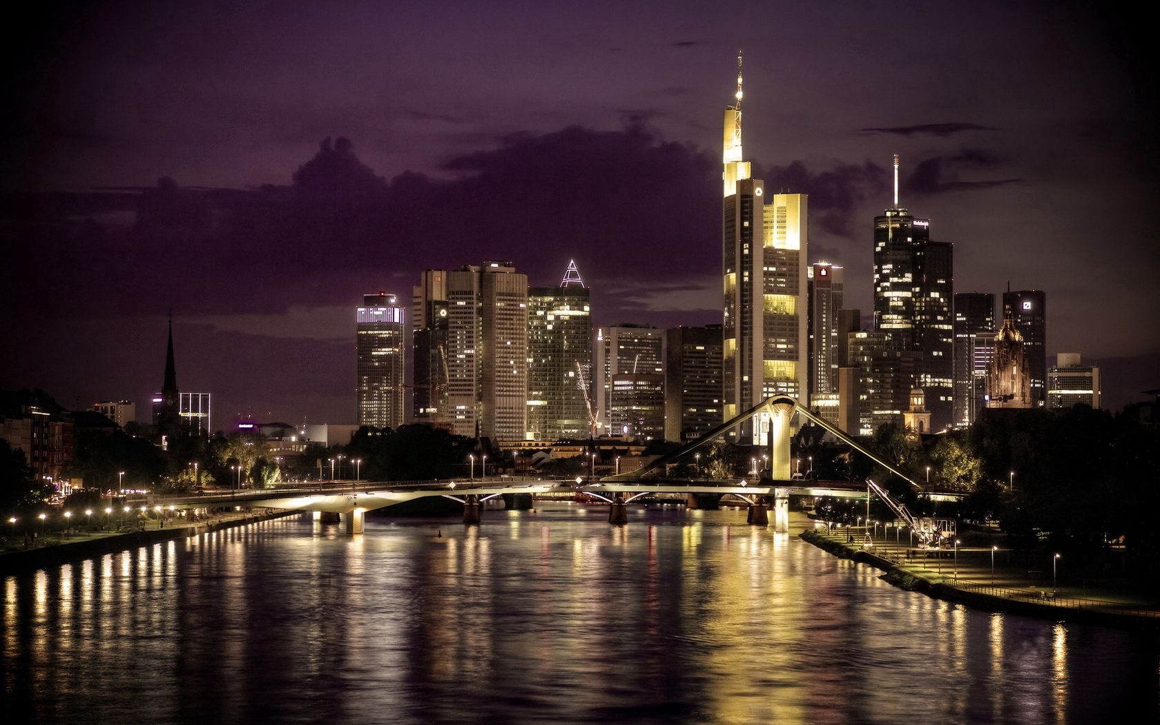 minneapolis, mississippi, river, buildings, night