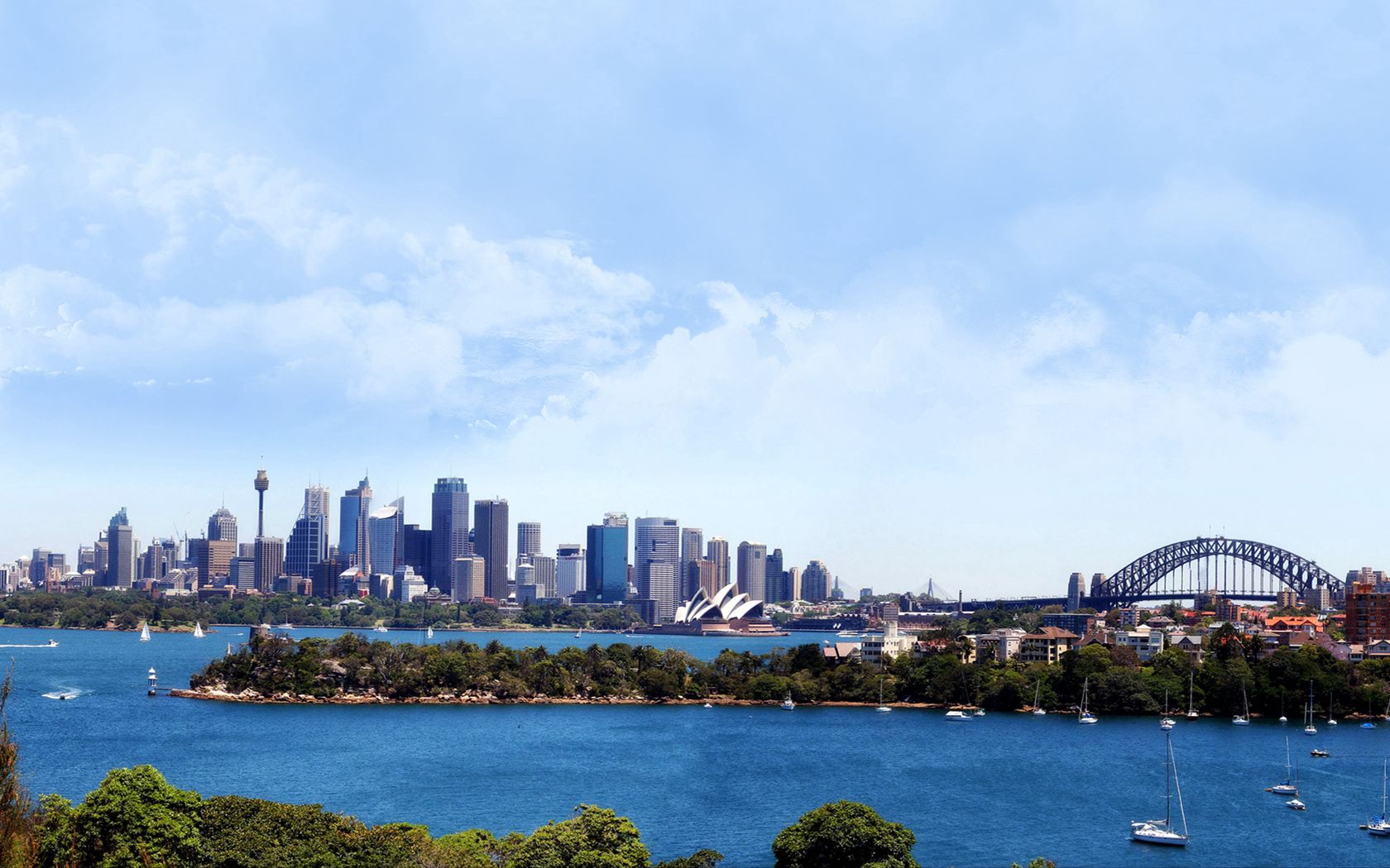 city, sydney, australia, bridge, building