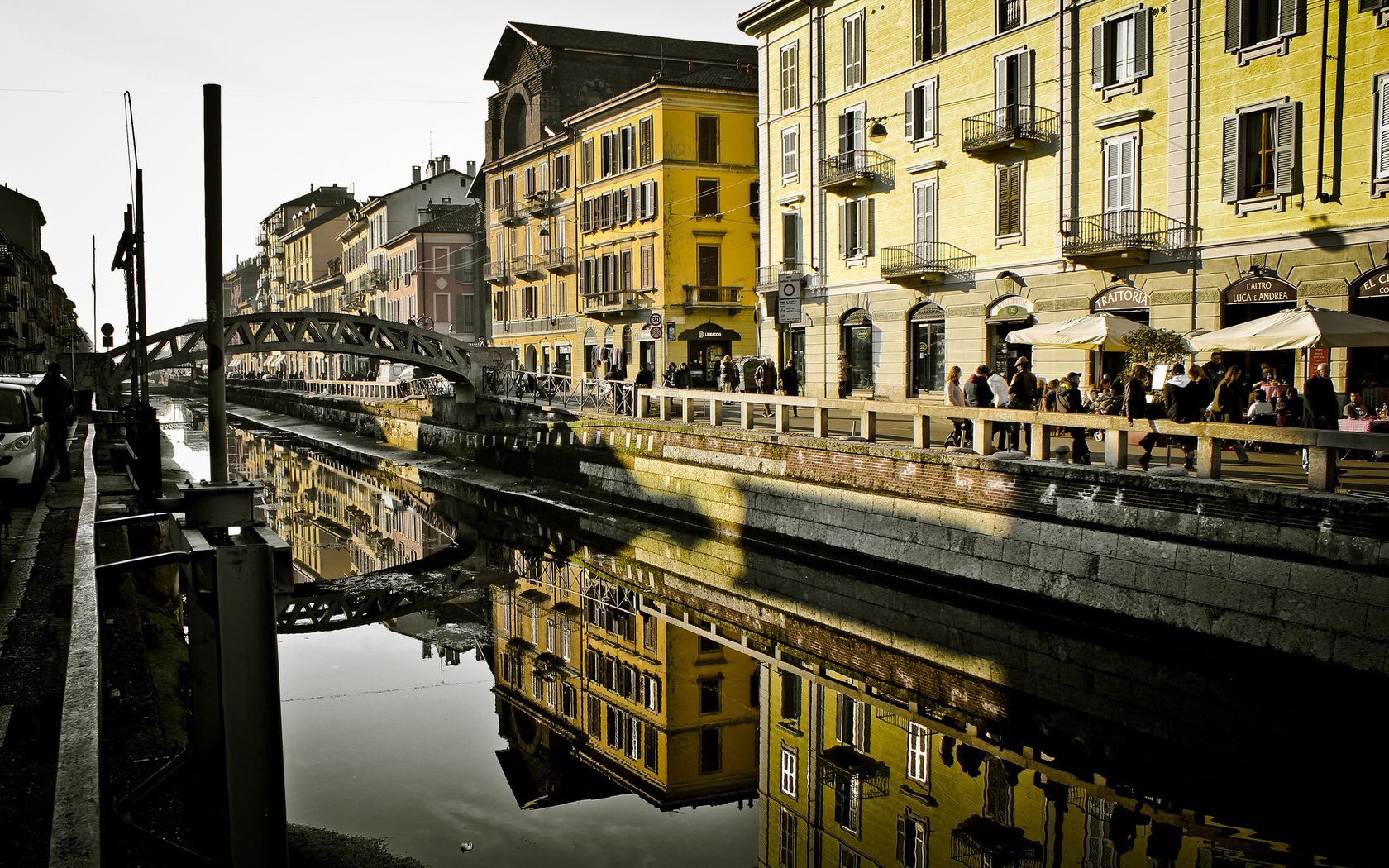 naviglio, milan, italy, people