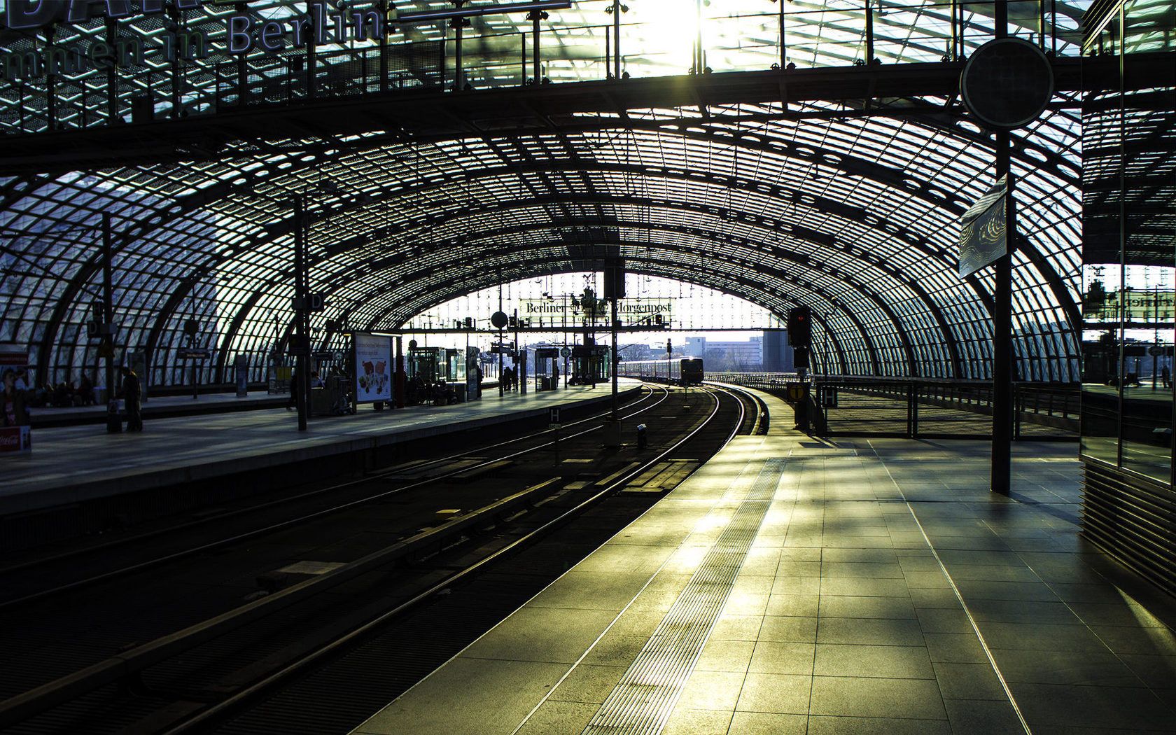 city, train, subway, station, track