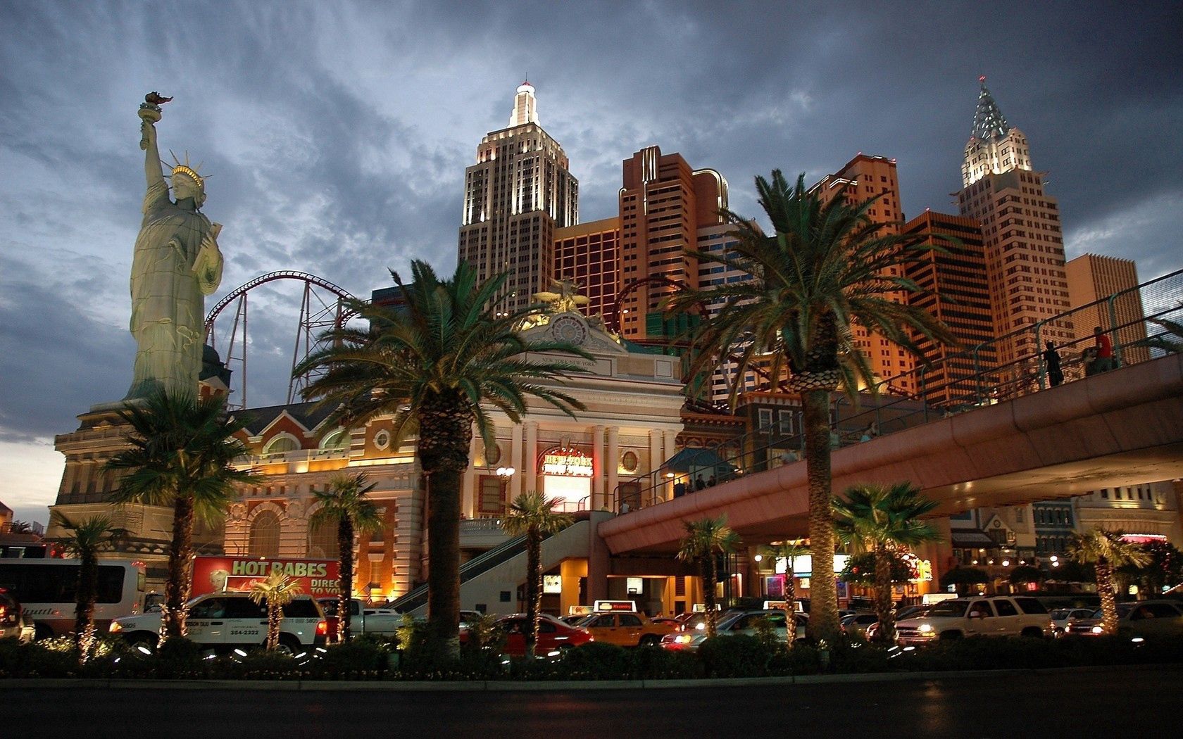 las vegas, statue of liberty, entertainment, city, night