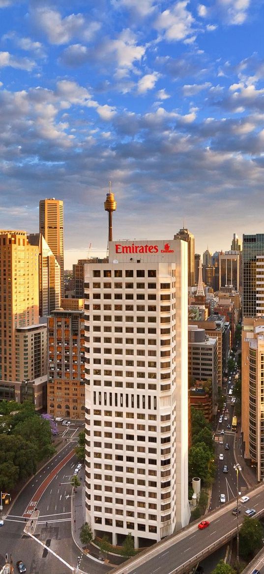 skyscrapers, tower, pier, australia, sydney