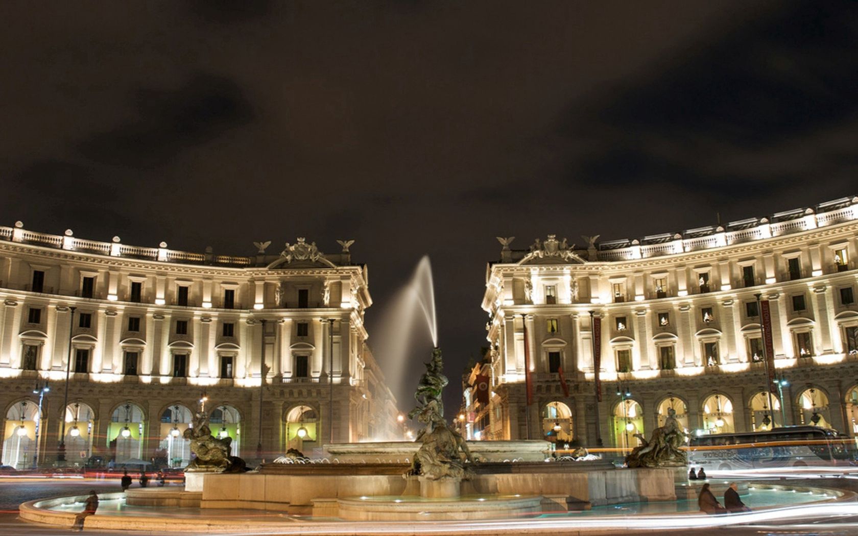 st peters square, vatican city, rome, italy, residence of the pope, evening, buildings, architecture, fountain