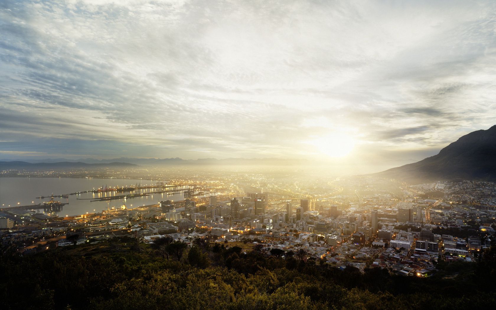 south africa, cape town, metropolis, skyscrapers, houses