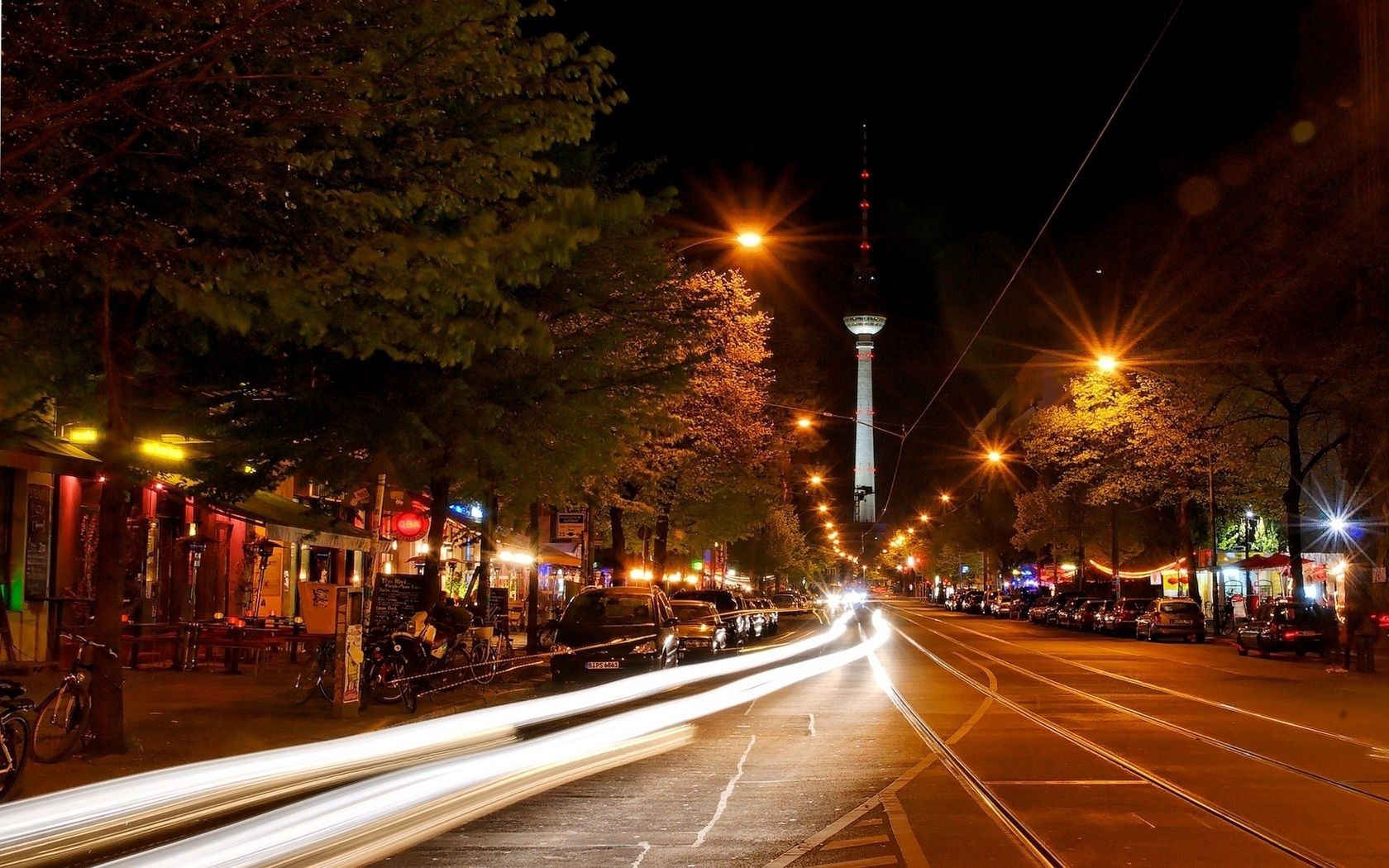 berlin, germany, night