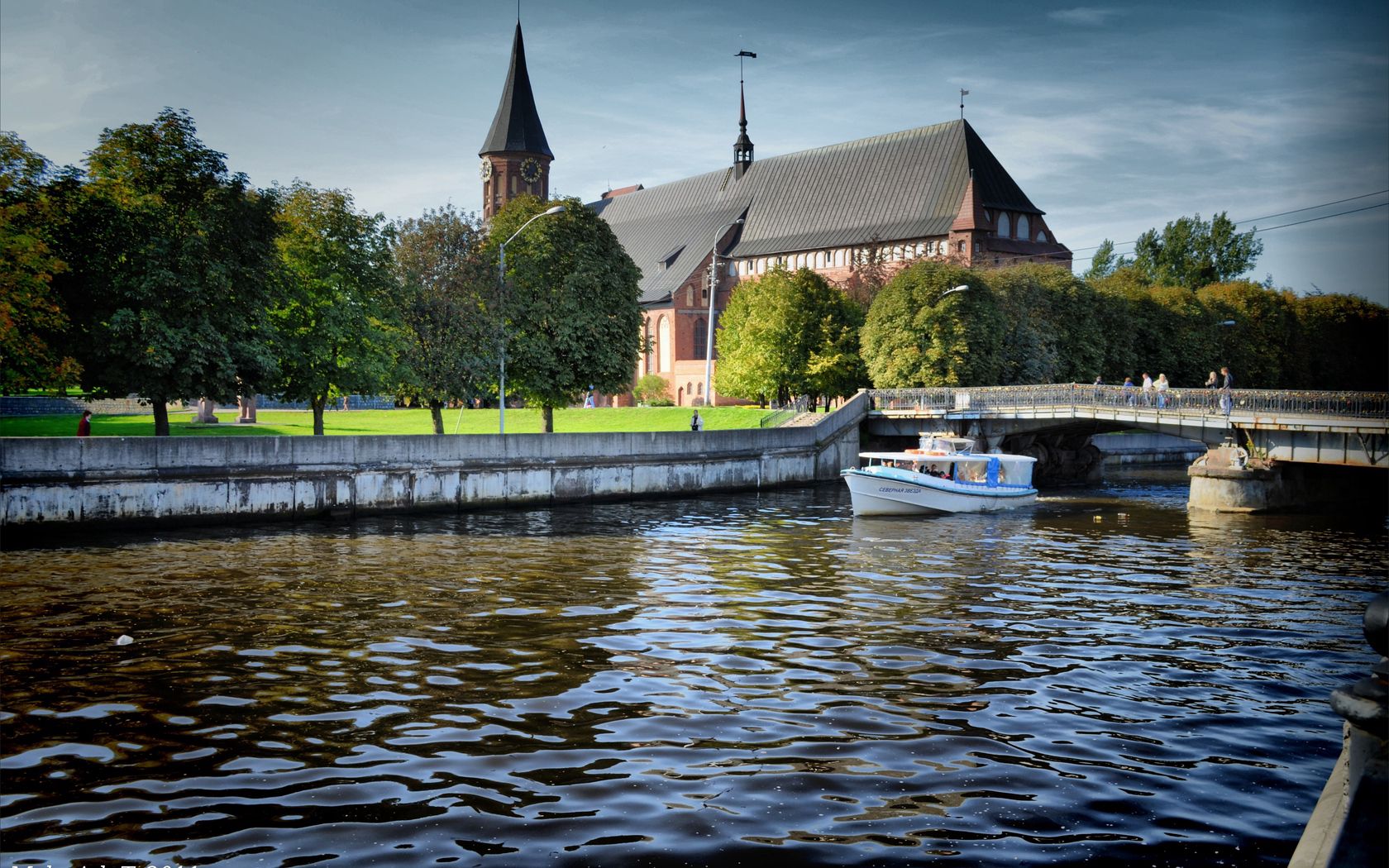 kaliningrad, bridge, ship, russia