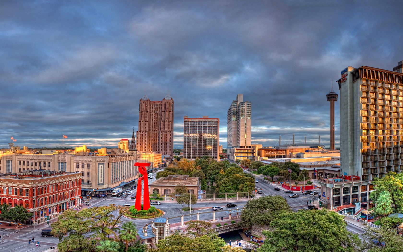 san antonio, texas, building, monument, hdr