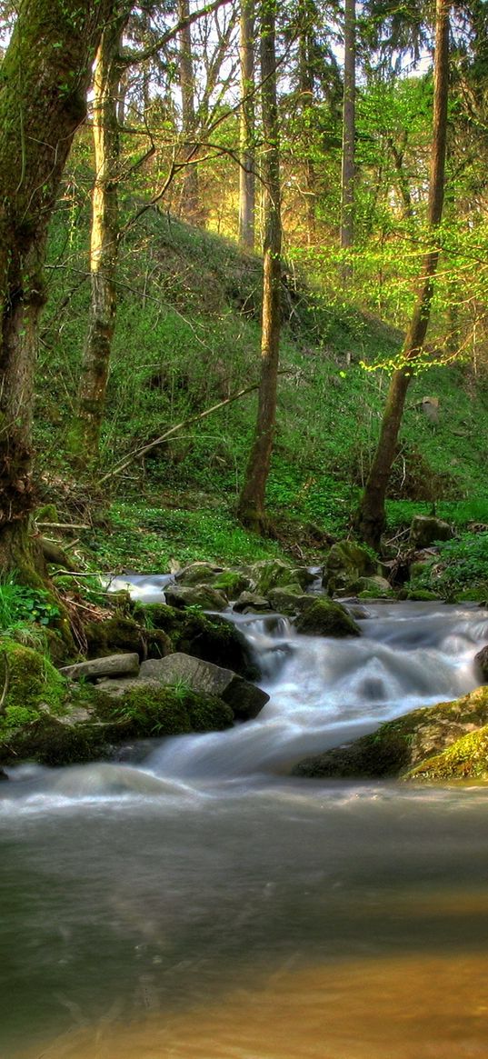 austria klein-pyokhlarn, falls, shadows, vegetation, gleams