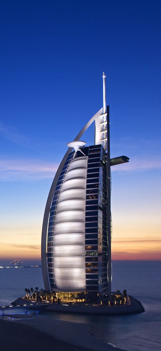 burj al arab hotel, dubai, uae, sky, sea