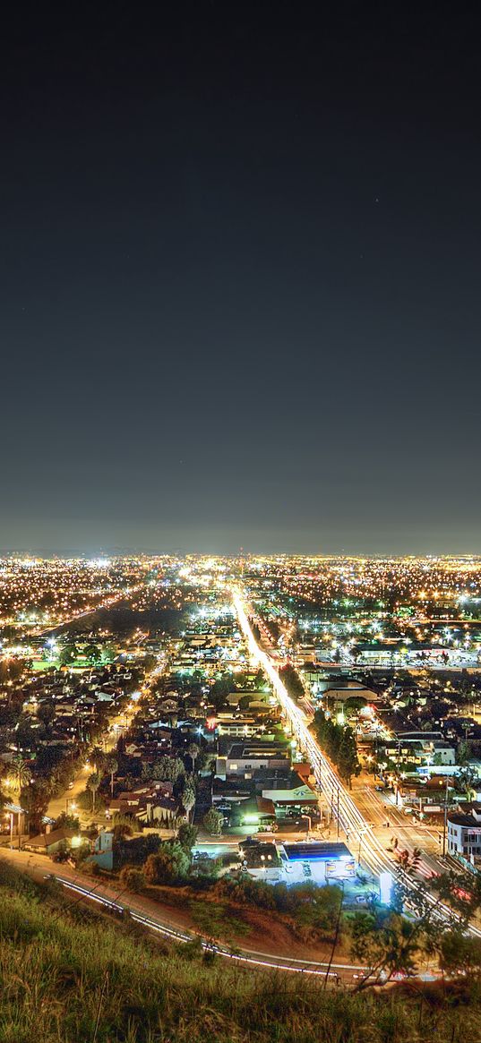 los angeles, california, night