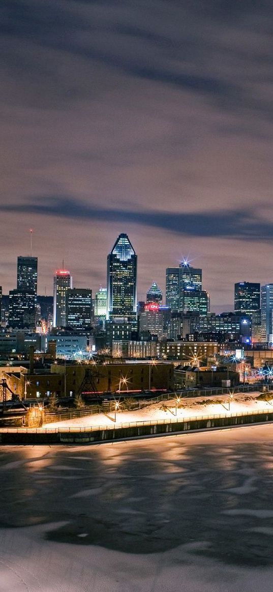 montreal, canada, night, building