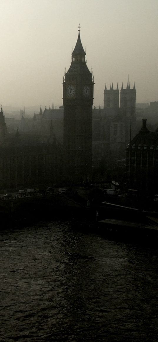 panorama, city, london, westminster palace, bridge, river, thames, tower, big ben