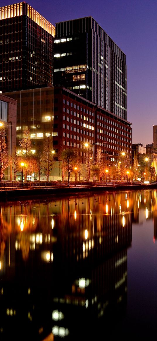 tokyo, japan, city, night, lights