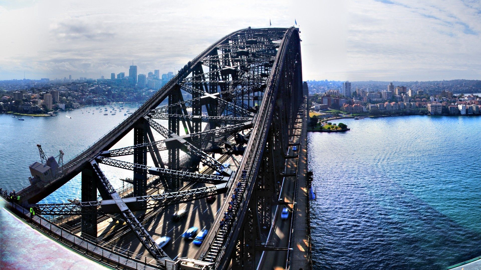 germany, bridge, river, sea, buildings