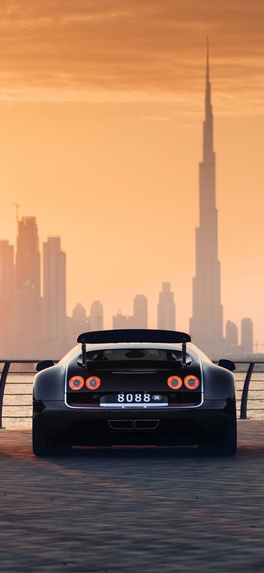 bugatti veyron, bugatti, car, supercar, nature, sea