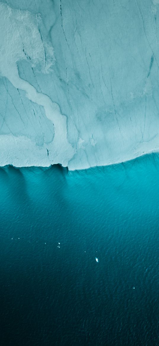 glacier, sea, water, ice, blue