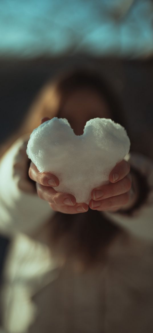 snow, nature, symbol, winter, girl, object