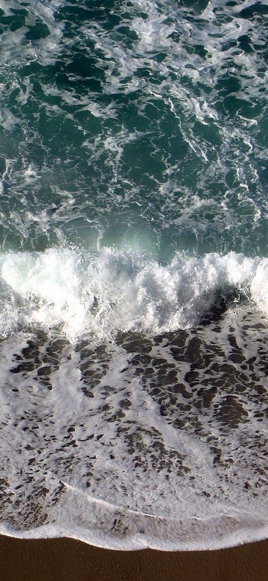 wave, stream, coast, sea, foam, language