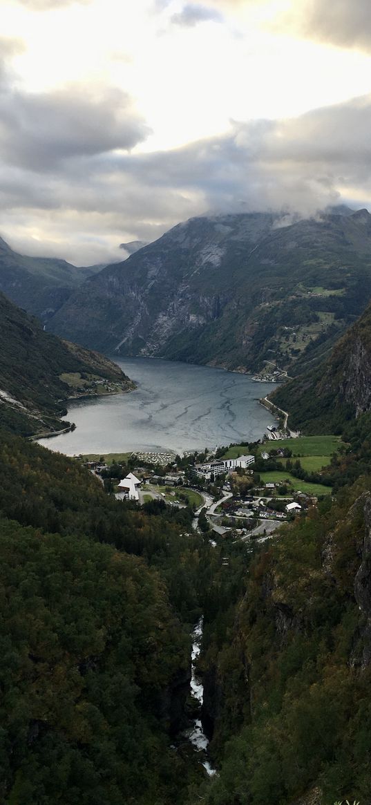 mountain, autumn, norway