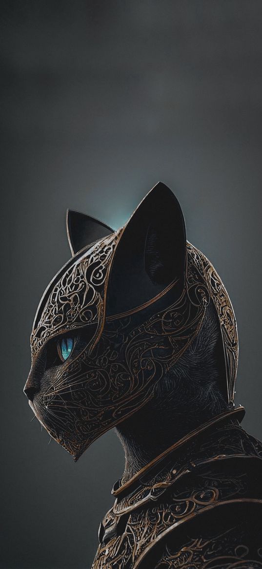 cat, cats, kitty, warrior, blue eyes, cat eyes, art, ai