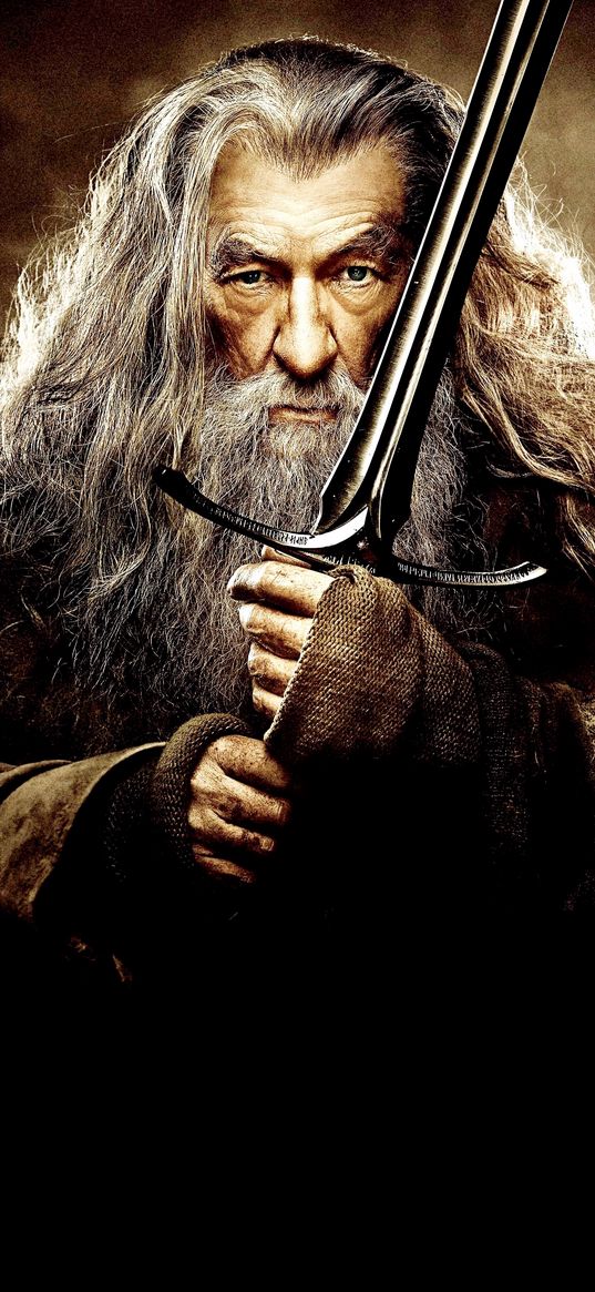 gandalf, the lord of the rings, the hobbit, character, sword