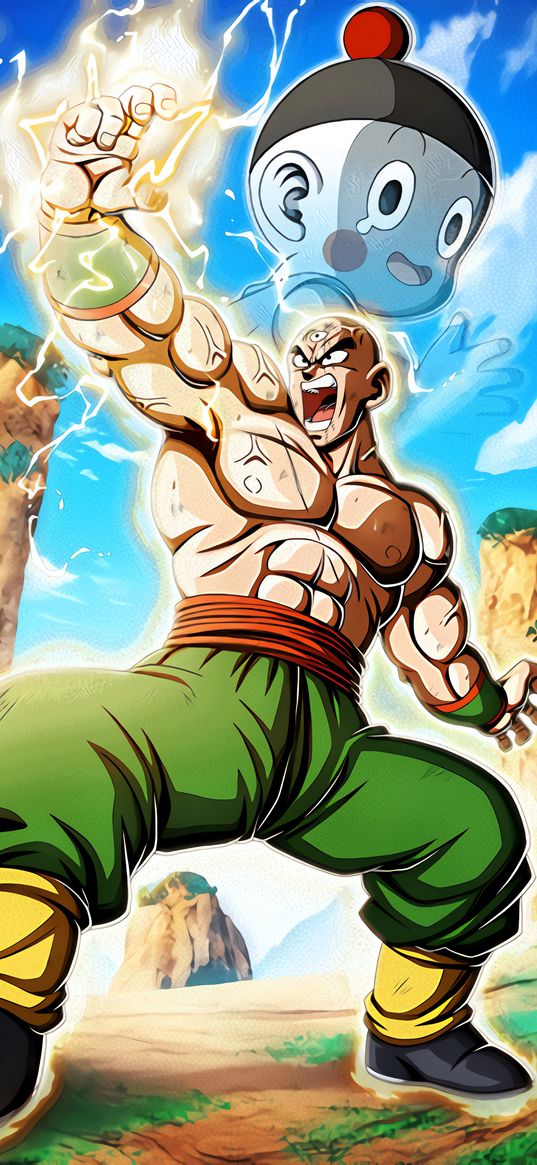 tien, dbz, anime, character