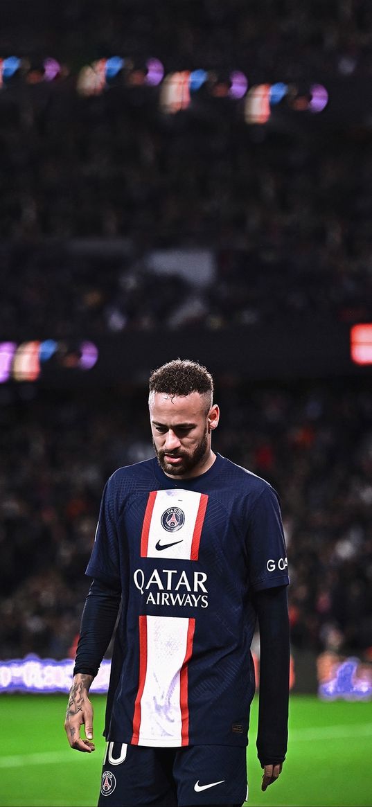 neymar, footballer, psg, paris saint-germain, france, football, sadness, stadium