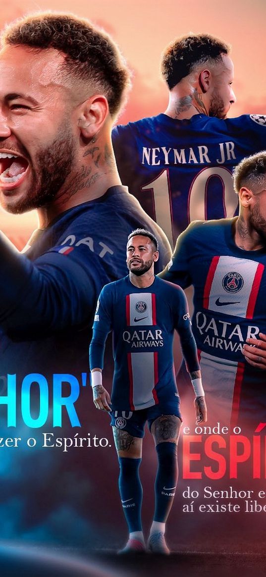 neymar, footballer, psg, paris saint-germain, football, collage, art