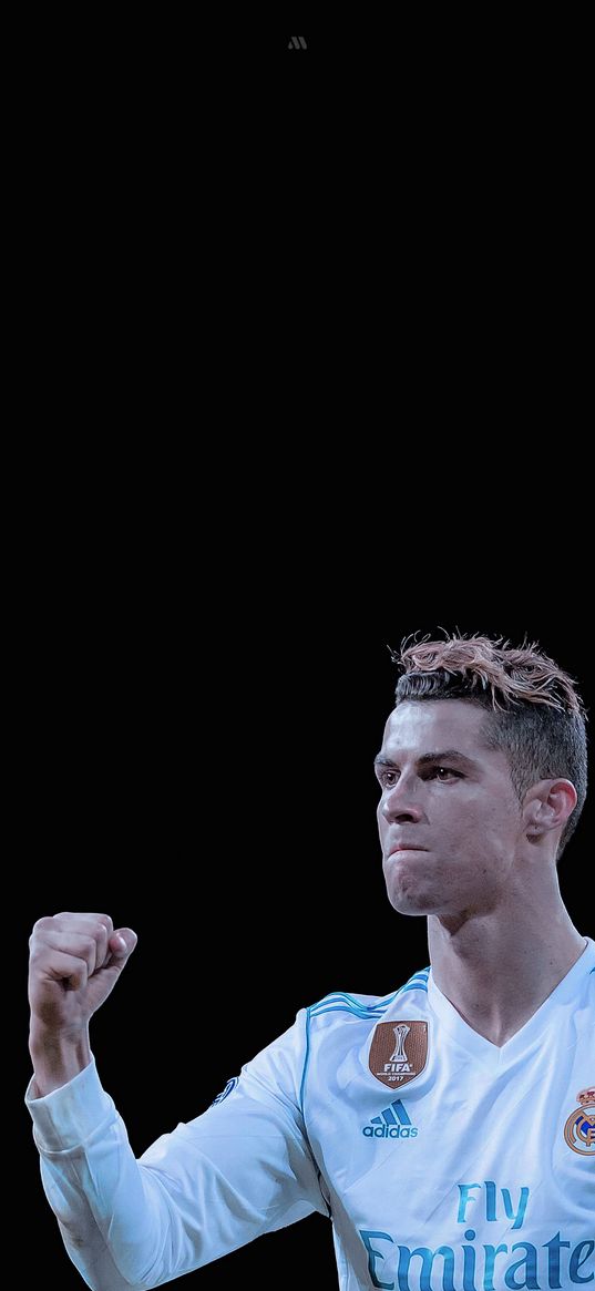 cristiano ronaldo, footballer, real madrid, gesture, emotions, football