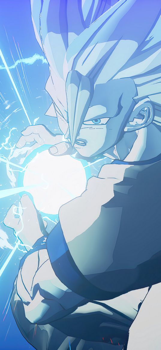 dragon ball, anime, art, son goku, kamehameha, goku