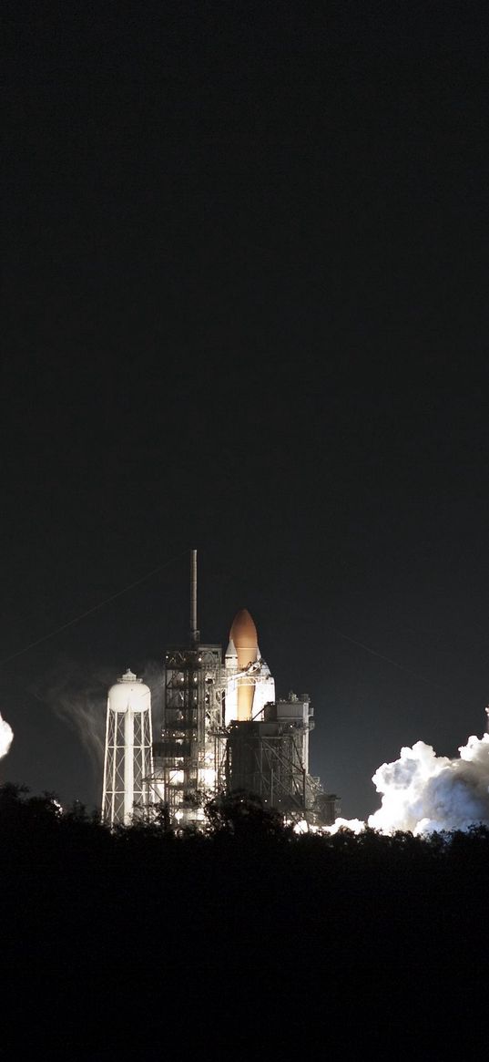 site, baikonur, launch, start, smoke