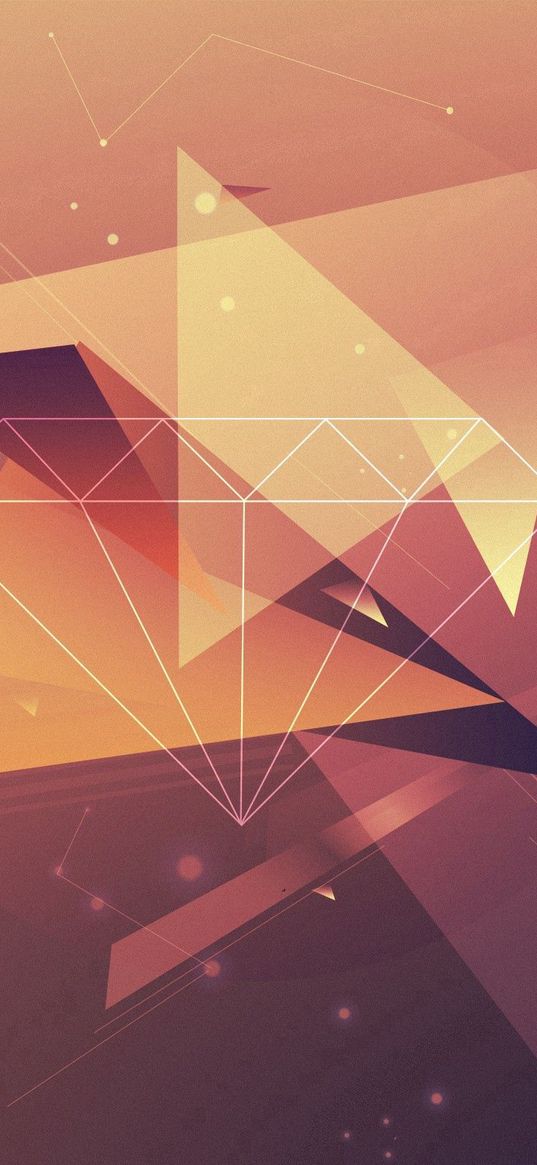 triangles, lines, faded, background