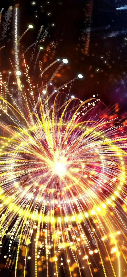 explosion, flash, bright, fireworks, colorful