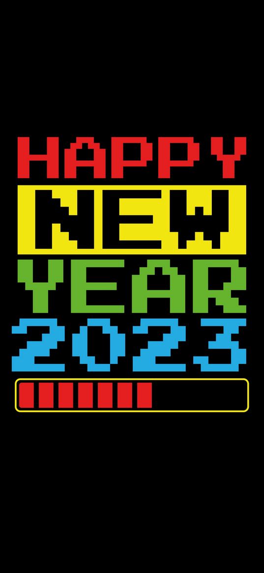 happy new year, 2023, arcade games, 8-bit