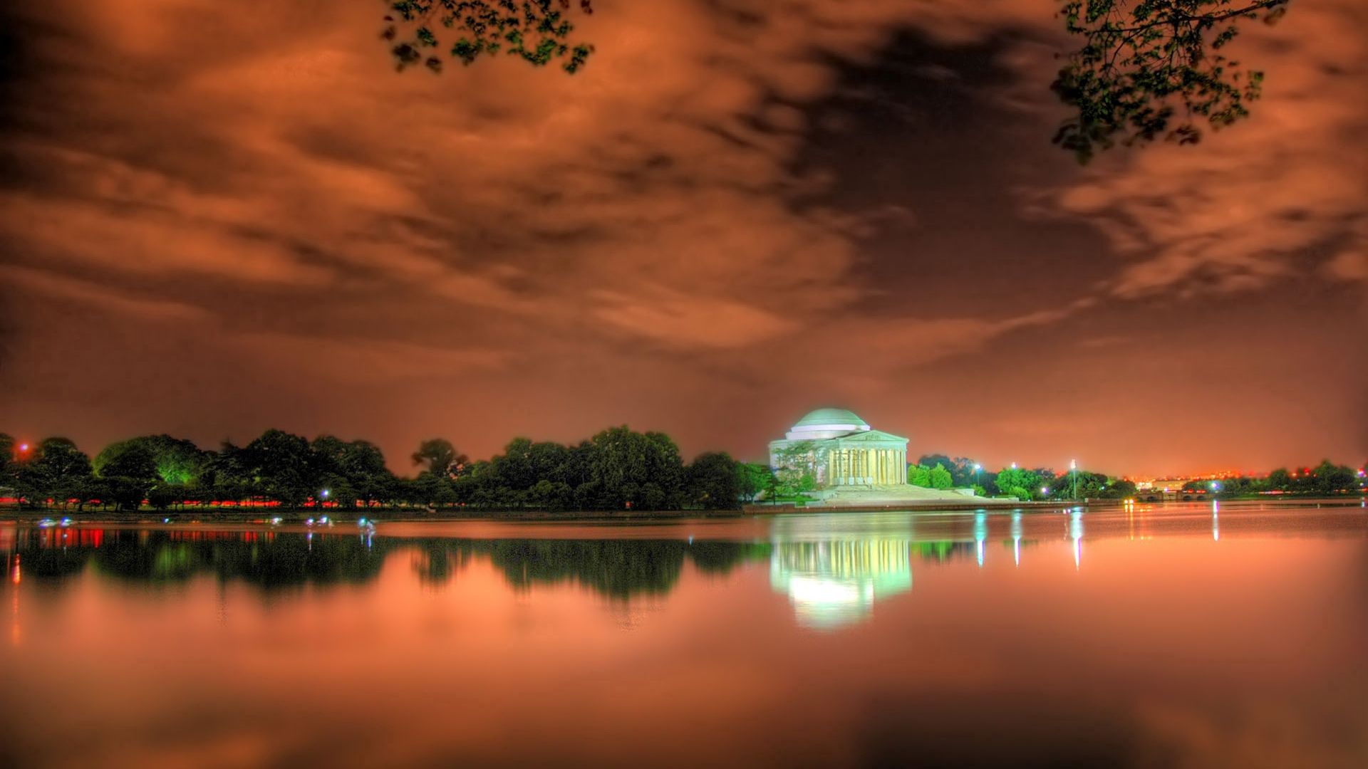 jefferson memorial, washington, beach, bright