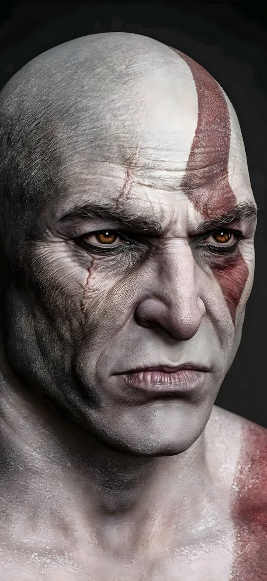 kratos, game, god of war, kratos old, sony, art