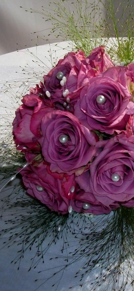 roses, bouquets, beads, decoration